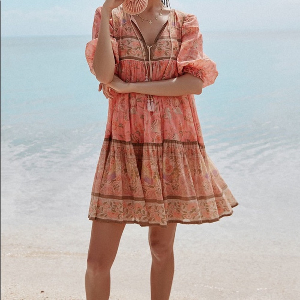 SOLD Spell & the Gypsy Seashell Boho Mini Dress 🪆